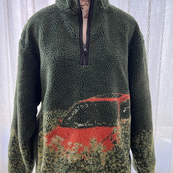 Market forgotten high pile fleece. Half zip pullover - Picture 3 of 4